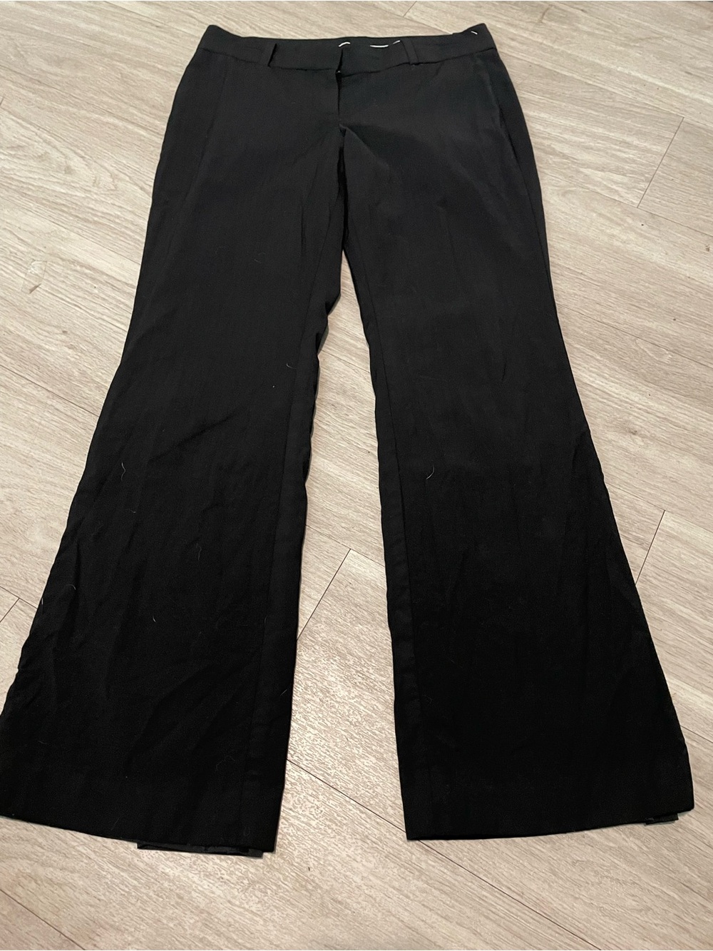 Ann Taylor Black Wide-Leg Trousers